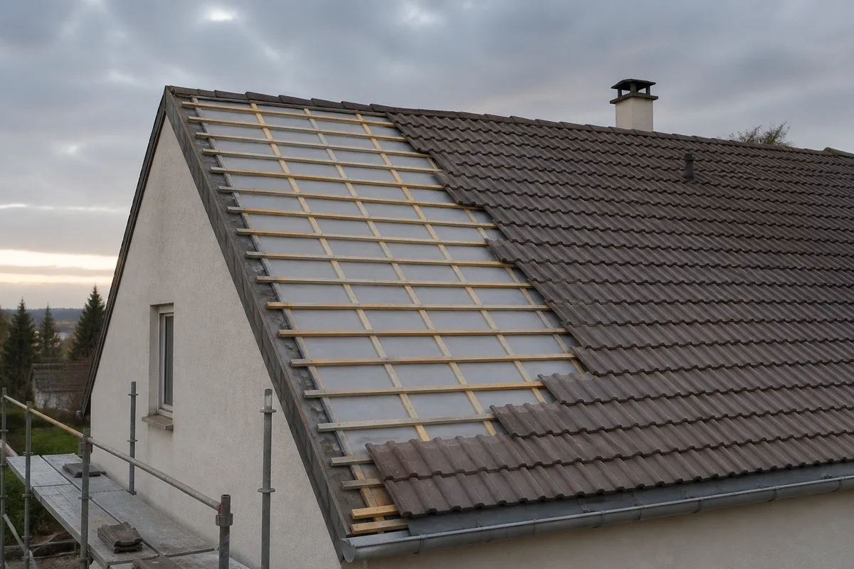 Écran de sous-toiture : rôle, choix, pose et prix au m²